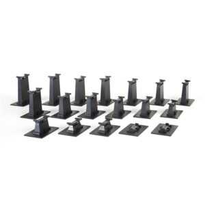 Bachmann USA 44595 18 Pc.Graduated Pier Set (Compatible With On30) - HO Gauge