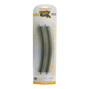 Bachmann USA 44854 15.50'' Radius Curved Track (6/Card) - N Gauge