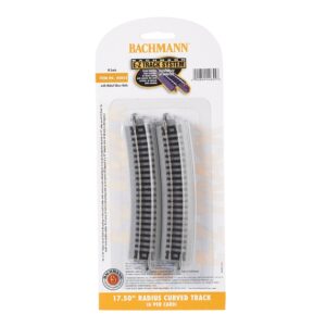 Bachmann USA 44855 17.5'' Radius Curved Track (6/Card) - N Gauge