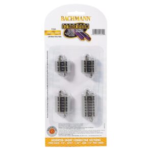 Bachmann USA 44899 Asst. Short Connector Sections (2 Ea: 0.75''; 0.875''; 1.125''; 1.5'') - N Gauge