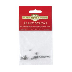 Bachmann USA 94656 Stainless Steel Hex Screws (25/Bag) - LS Gauge