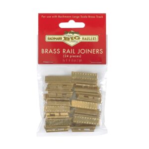 Bachmann USA 94657 Brass Rail Joiners (24/Bag) - LS Gauge