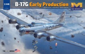 HK Models PKHK01F001 USAAF B-17G Flying Fortress Early Production Bomber Aircraft - 1:48 Scale