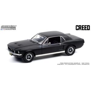 Greenlight GL13611 Creed (2015 Movie) 1967 Ford Mustang Coupe - Black - 1:18 Scale