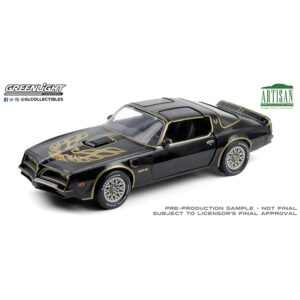Greenlight GL19098 1977 Pontiac Firebird Trans Am Starlite Black With Golden Eagle Hood - 1:18 Scale