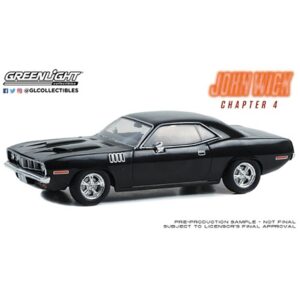 Greenlight GL86641 John Wick 4 (2023 Movie) 1971 Plymouth Cuda - 1:43 Scale