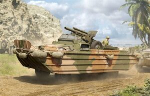 I Love Kit PKLK63540 US Army GMC DUKW-353 Amphibious Truck w/105mm Howitzer - 1:35 Scale