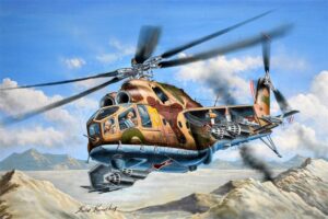 Trumpeter PKTM05828 Soviet Air Force Mi-24A Hind-B Helicopter Gunship - 1:48 Scale