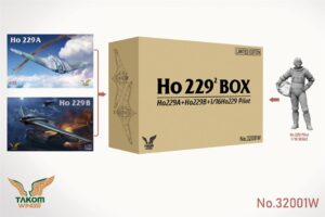 Takom PKTAK32001W German Air Force Ho 229 Double Box LE Ho 229A & Ho 229B + 1:16 Figure - 1:32 Scale