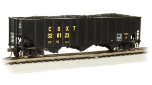 Bachmann USA 18718 3-Bay 100-Ton Hopper - CSX #326123 - HO Gauge