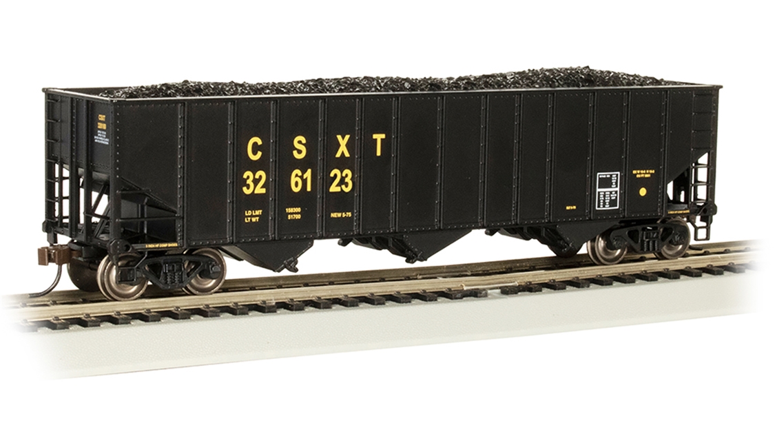 Bachmann USA 18718 3-Bay 100-Ton Hopper - CSX #326123 - HO Gauge