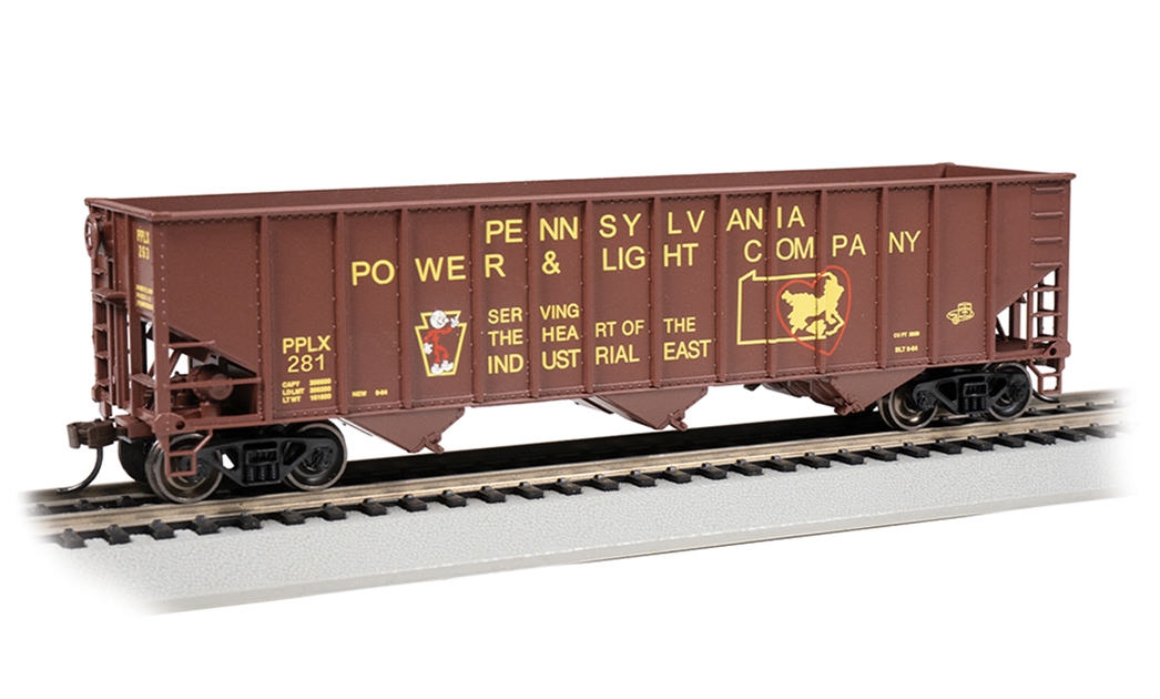 Bachmann USA 18725 3-Bay 100-Ton Hopper - Pennsylvania Power & Light #281 - HO Gauge