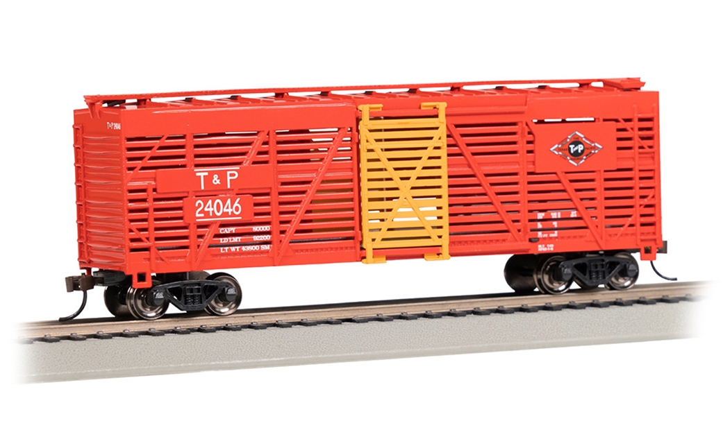 Bachmann USA 18506 40' Stock Car - Texas & Pacific #24046 - HO Gauge
