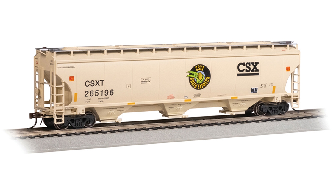 Bachmann USA 70635 Trinity 5161 3-Bay Covered Hopper - CSX® #265196 (Grain Express) - HO Gauge