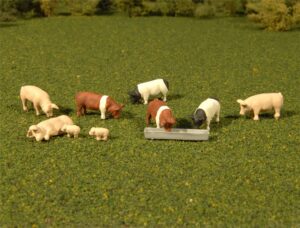 Bachmann USA 33118 Pigs (9/Pack) - 1:87 Scale