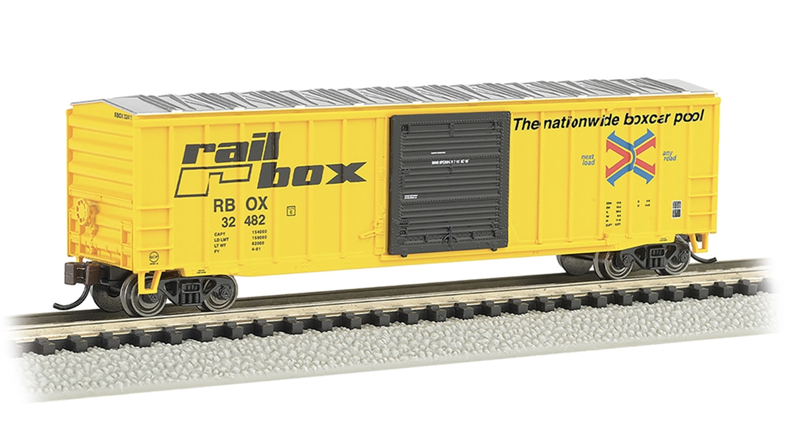 Bachmann USA 19670 ACF 50'6" Outside-Braced Slidng Door Boxcar - Railbox #32482 - N Gauge