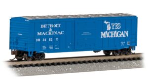 Bachmann USA 19671 ACF 50'6" Outside-Braced Slidng Door Boxcar Detroit & Mackinac #2463 - N Gauge