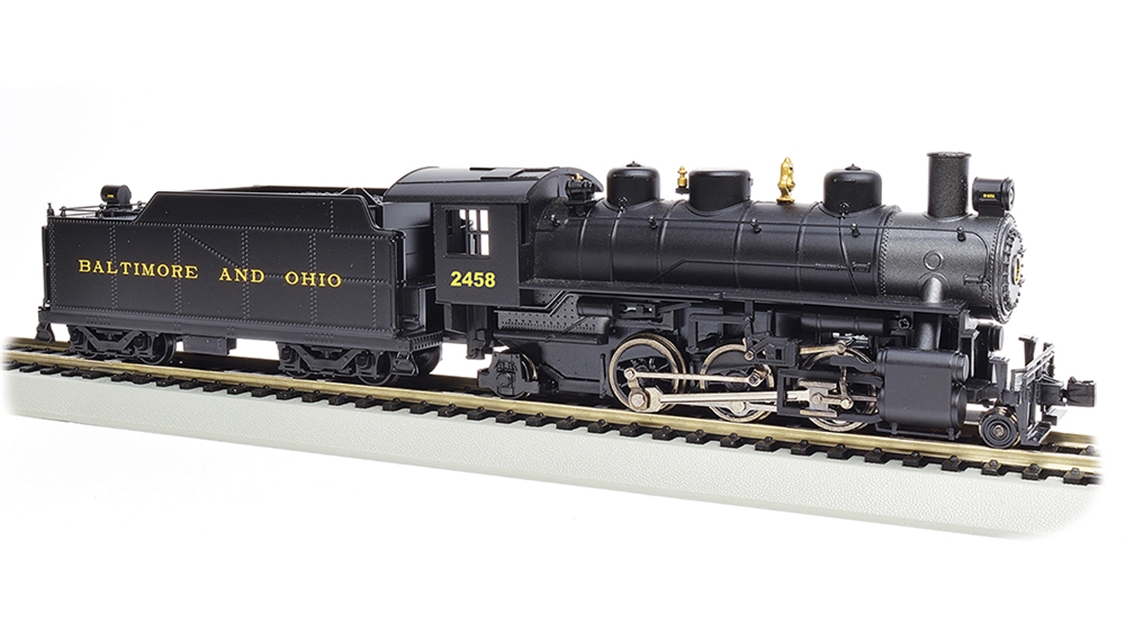 Bachmann USA 51513 Prairie 2-6-2 W/Smoke & Tender Baltimore &Ohio #2458 - HO Gauge