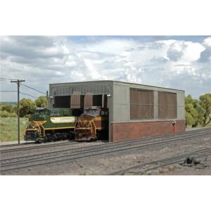 Bachmann USA 35116 Double Stall Shed - 1:87 Scale