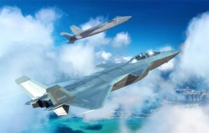 Trumpeter PKTM05864 Chinese Air Force J-20S Mighty Dragon Twin-Seat Stealth Aircraft - 1:48 Scale