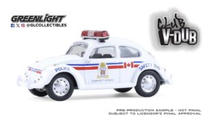 Greenlight GL36120-F Club V-Dub Series 21-Classic Volkswagen Beetle–London, Canada Police - 1:64 Scale