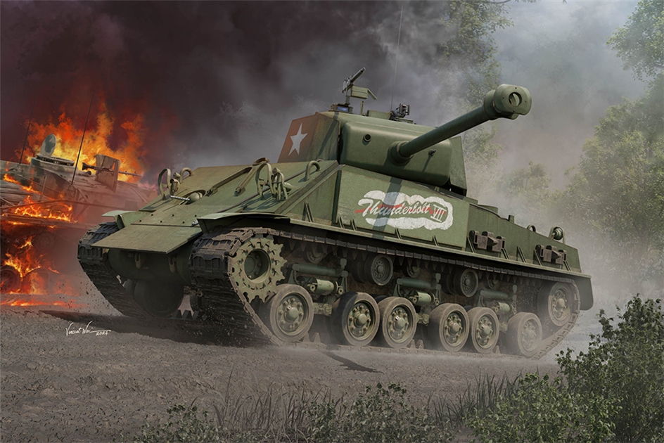 I Love Kit PKLK61621 US Army M4A3E8 'Thunderbolt VII' Medium Tank - 1:16 Scale
