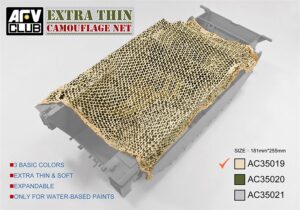 AFV Club PKAC35019 Camouflage Net (Extra Thin) - Desert Tan - 1:35 Scale