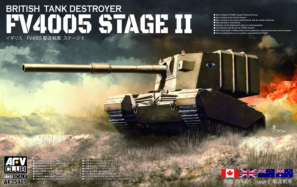 AFV Club PKAF35405 British Army FV4005 Stage II (Centaur) Tank Destroyer - 1:35 Scale