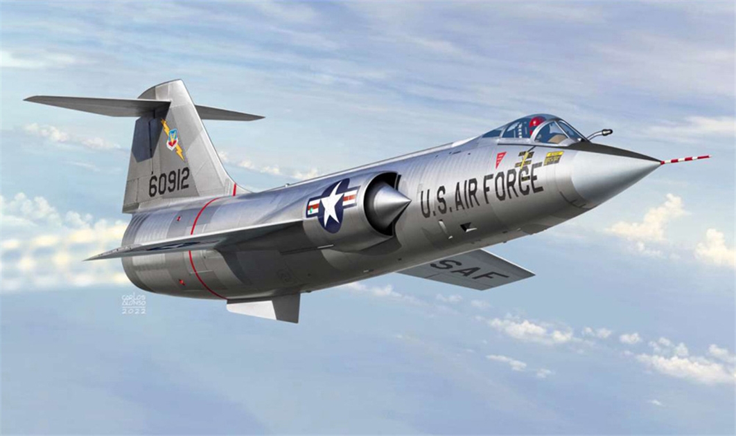 Academy PKAY12576 US Air Force F-104C Starfighter "Vietnam War" Fighter Aircraft - 1:72 Scale