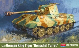 Academy PKAY13423 German Army King Tiger "Henschel Turret" WWII Heavy Tank - 1:72 Scale