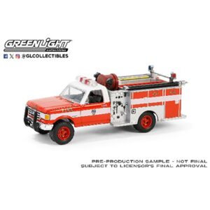 Greenlight GL30550 Ford F-250 Mini Pumper Fire Truck 1987 - FDNY - 1:64 Scale