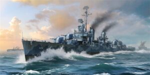 I Love Kit PKLK65309 US Navy USS Fletcher DD-445 Fletcher-Class Destroyer (ship) - 1:350 Scale