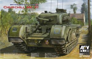 AFV Club PKAF35S52 British Army Churchill Mk VI/75mm Gun - 1:35 Scale