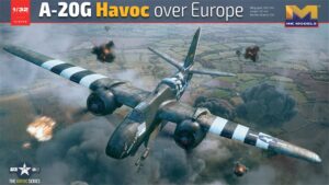 HK Models PKHK01E39 USAAF A-20G Havoc over Europe 1944 Bomber Aircraft - 1:32 Scale