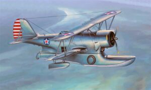 I Love Kit PKLK64805 US Navy Grumman J2F-5 Duck Amphibious Aircraft - 1:48 Scale