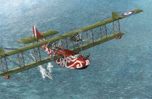 Roden PKROD019 British Royal Air Force Felixstowe F.2A Early Flying Boat Aircraft - 1:72 Scale