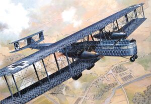 Roden PKROD050 German Air Force Zeppelin Staaken R.VI 52/17 WWI Bomber Aircraft - 1:72 Scale