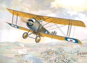 Roden PKROD404 British Royal Air Force Sopwith 1½ Strutter 1-Seat Fighter Aircraft - 1:48 Scale