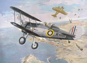 Roden PKROD405 British Royal Air Force Gloster Sea Gladiator Mk.I Fighter Aircraft - 1:48 Scale