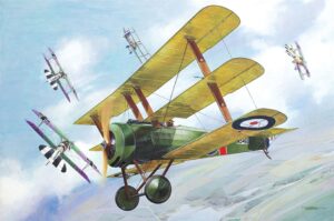 Roden PKROD609 British Royal Air Force Sopwith Triplane WWI Fighter Aircraft - 1:32 Scale