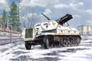 Roden PKROD712 German Army SdKfz 4/1 Panzerwerfer 42 Early Half-Track Vehicle - 1:72 Scale