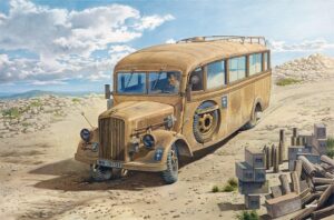 Roden PKROD808 German Army Opel Blitz 3.6-47 Type W39 Ludewig Late Omnibus - 1:35 Scale