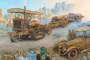 Roden PKROD814 British Army Holt 75 Artillery Tractor & BL 8-inch Howitzer Mk VI - 1:35 Scale