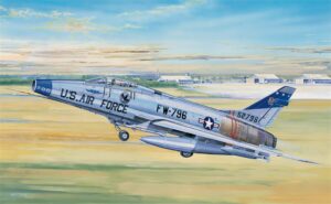 Trumpeter PKTM02232 US Air Force F-100D Super Sabre Fighter Aircraft - 1:32 Scale