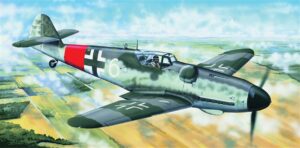 Trumpeter PKTM02408 German Air Force Messerschmitt Me Bf 109G-6 (Late) Fighter Aircraft - 1:24 Scale