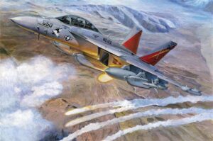 Trumpeter PKTM03206 US Navy EA-18G Growler Electronic Warfare Aircraft - 1:32 Scale