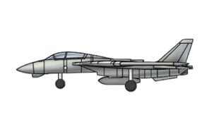 Trumpeter PKTM03424 US F-14A Tomcat (Qty 12) Aircraft Accessory Pack - 1:700 Scale