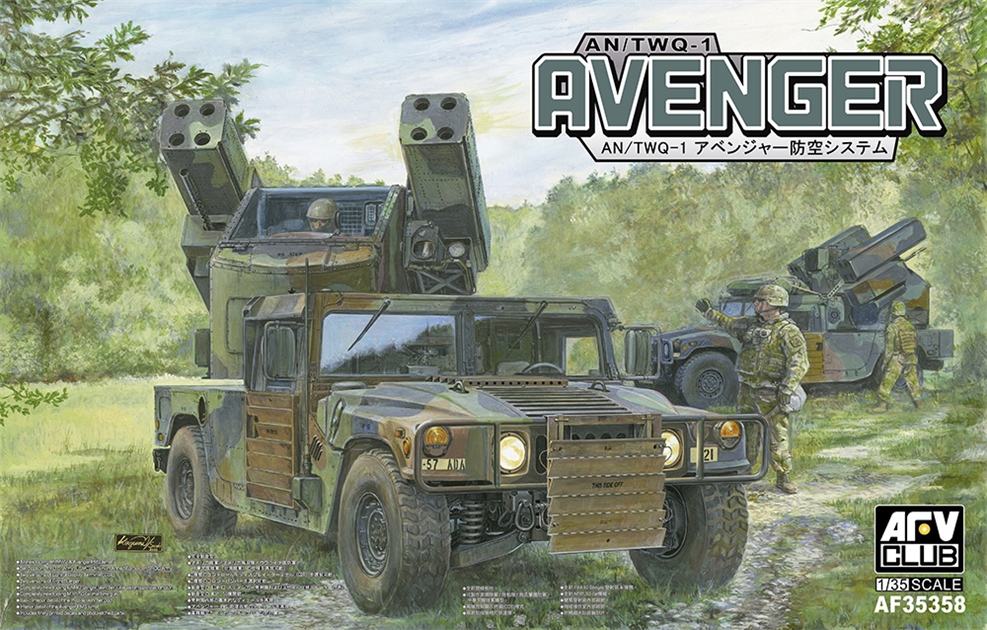 AFV Club PKAF35358 US Army AN/TWQ-1 Avenger Mobile Air Defence System - 1:35 Scale