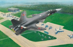 Trumpeter PKTM01324 Russian Air Force Sukhoi Su-47 Berkut Experimental Aircraft - 1:144 Scale