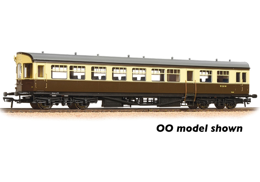 Graham Farish 374-614 GWR Hawksworth Auto-Trailer BR (WR) Chocolate & Cream - N Gauge